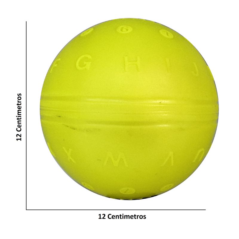 GOLTY - Pelota De Letras, Caucho Adecuado Para Niños, # 5 Amarillo