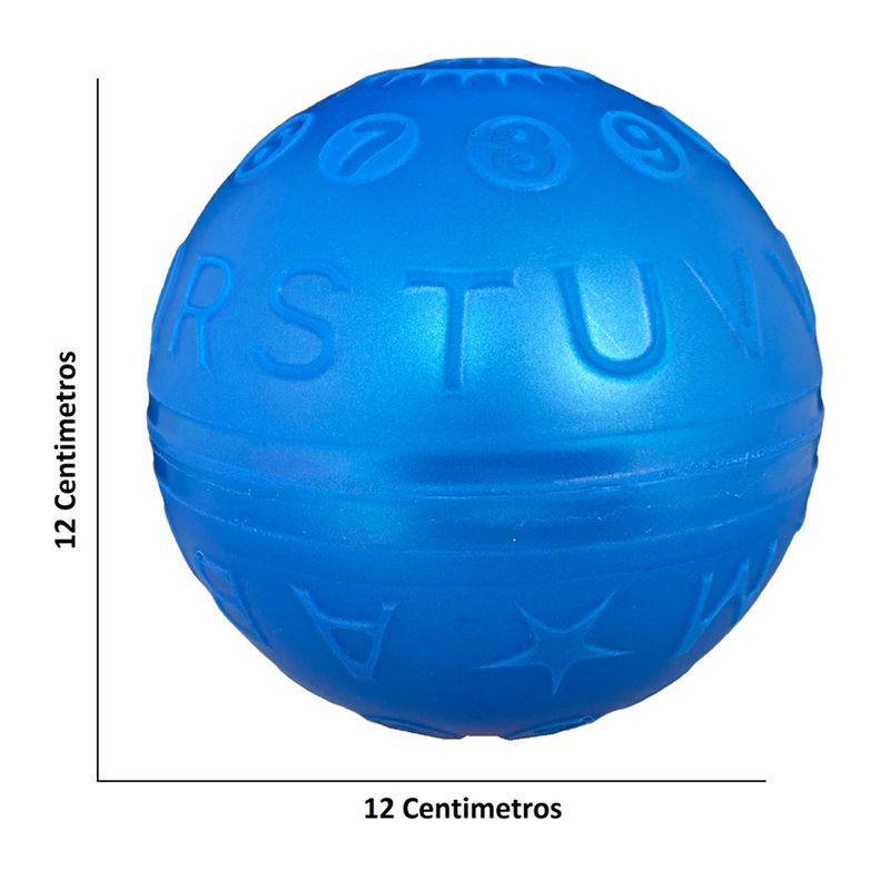 GOLTY - Pelota De Letras, Caucho Adecuado Para Niños, # 5 Azul