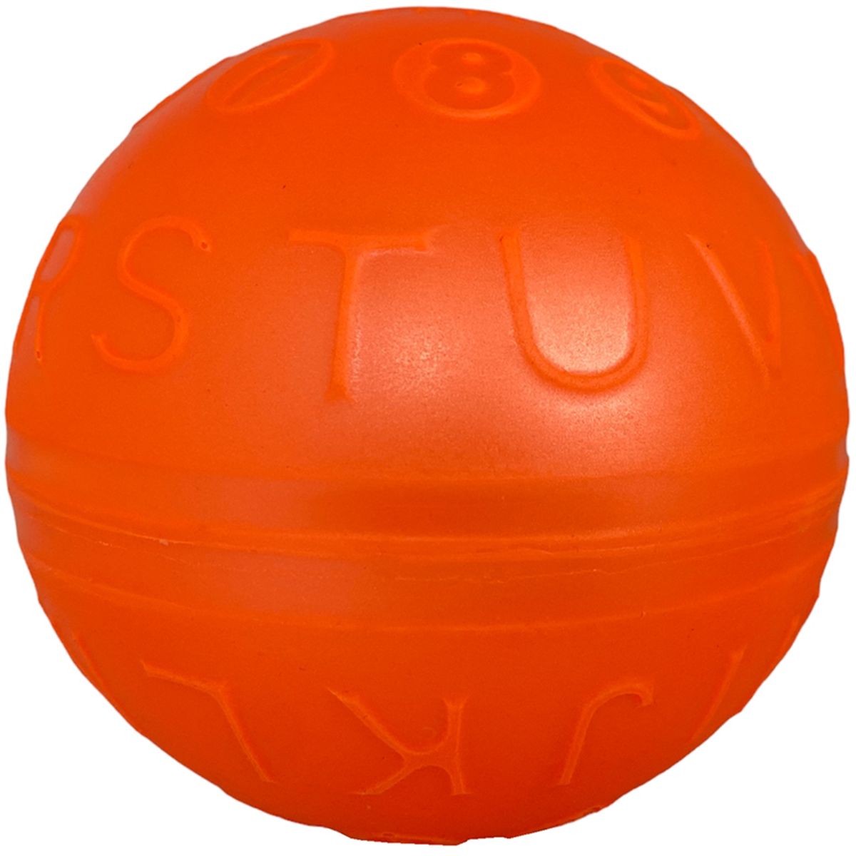 GOLTY - Pelota De Letras, Caucho Adecuado Para Niños, # 5 Naranja