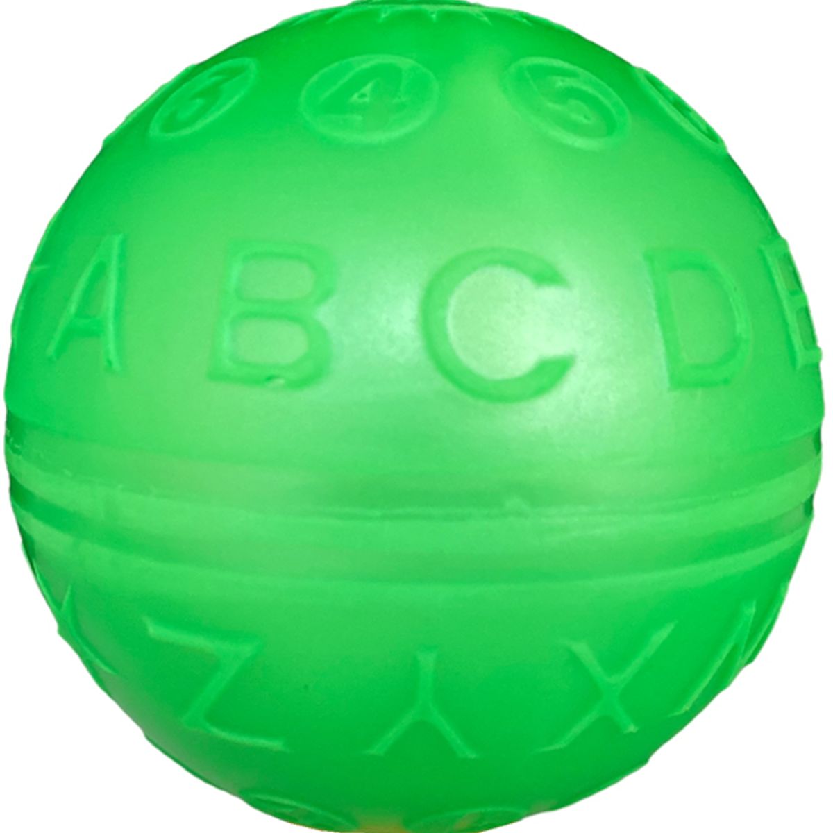 GOLTY - Pelota De Letras, Caucho Adecuado Para Niños, # 5 Verde
