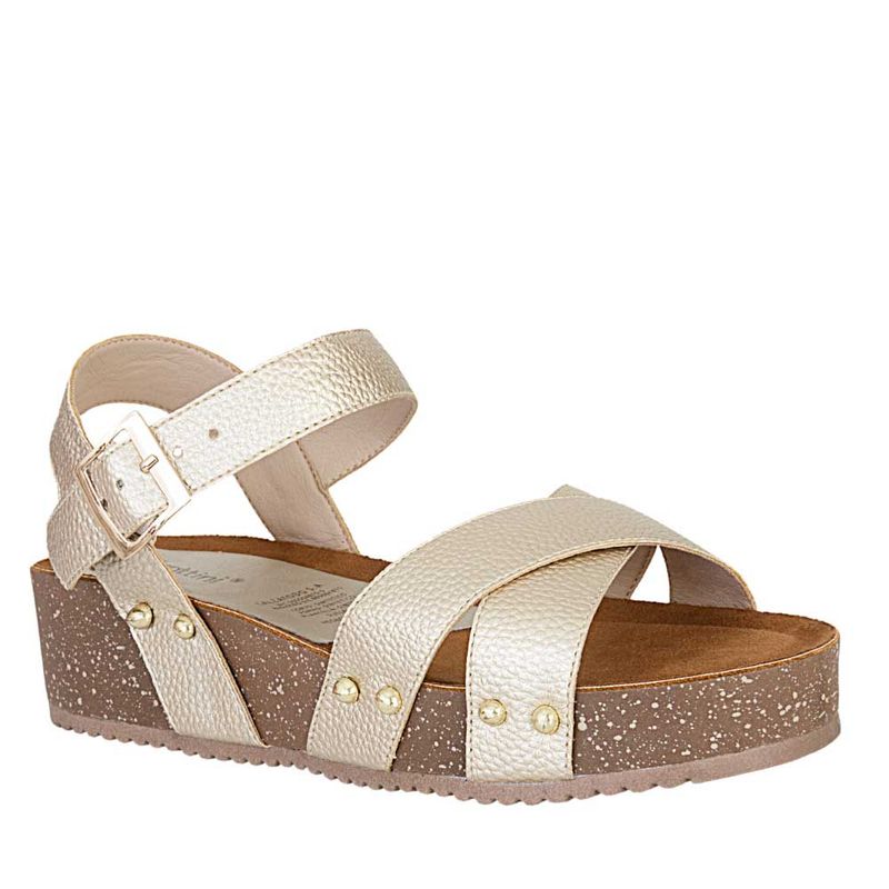 FRATTINI - Plataforma de Mujer marca FRATTINI en Color DORADO  / SAND.ARIKA-01