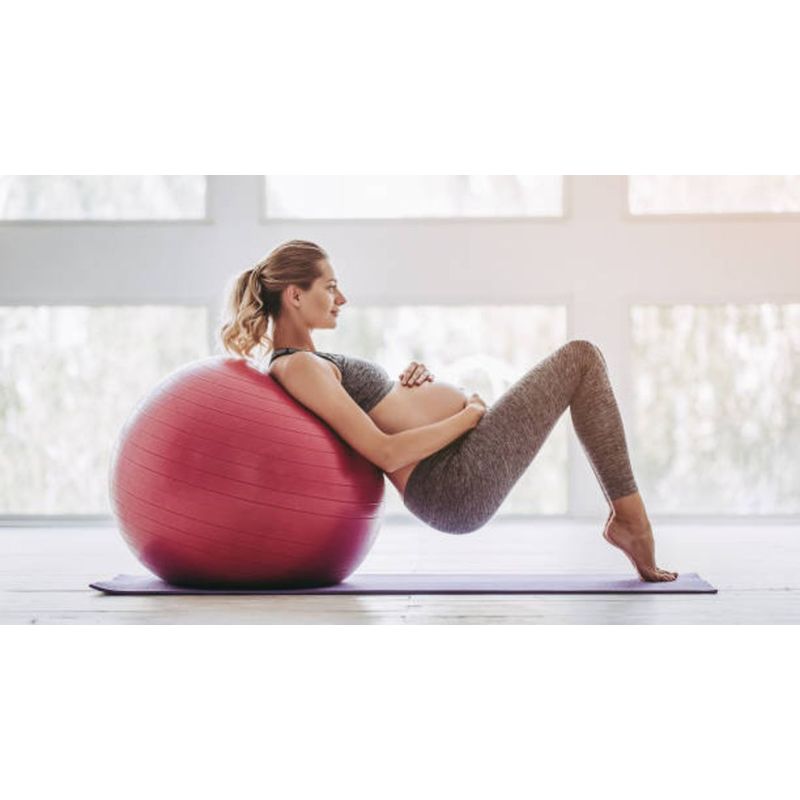 GENERICO - Pelota Fitnes Golty Jump Ball 65 Centim. Rojo + Inflador