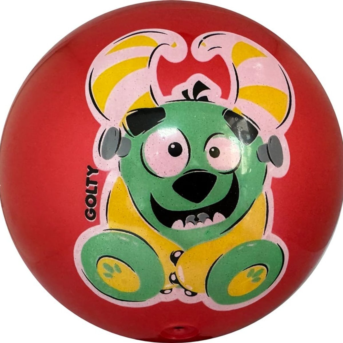 GOLTY - Pelota De Caucho Golty Niko Monsters En Pvc Niños Rojo