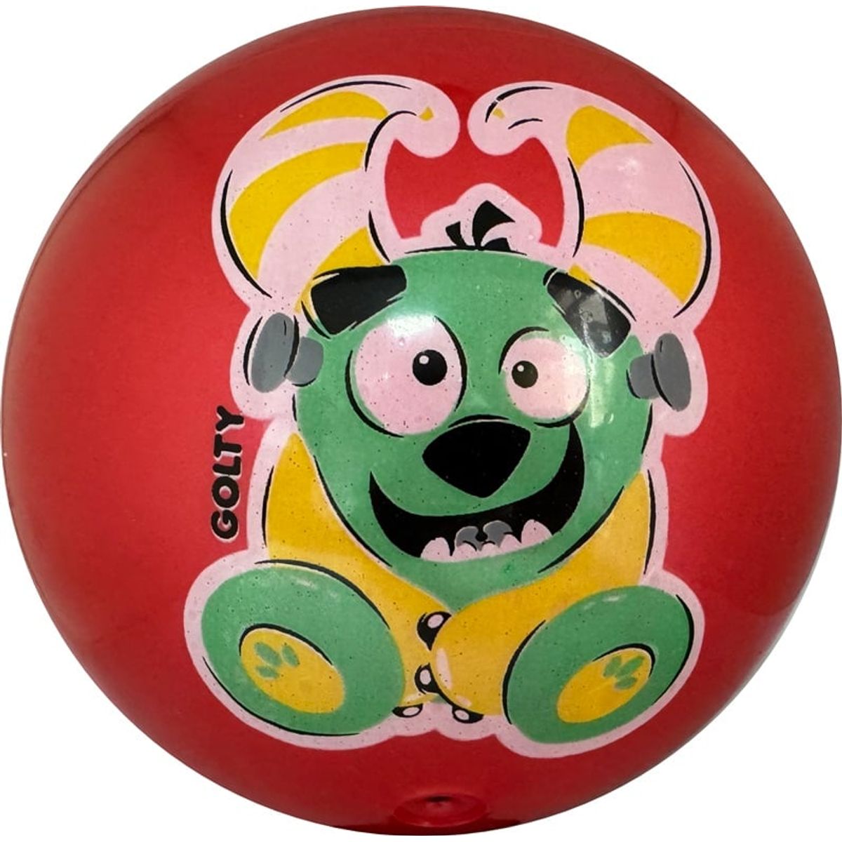 GOLTY - Pelota De Caucho Golty Niko Monsters En Pvc Niños Rojo