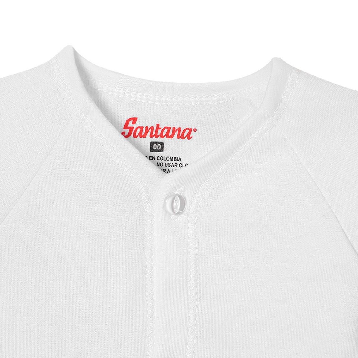SANTANA - Combo X3 Juego Camiseta Manga Larga + Esqueleto Bebé Blanco Santana
