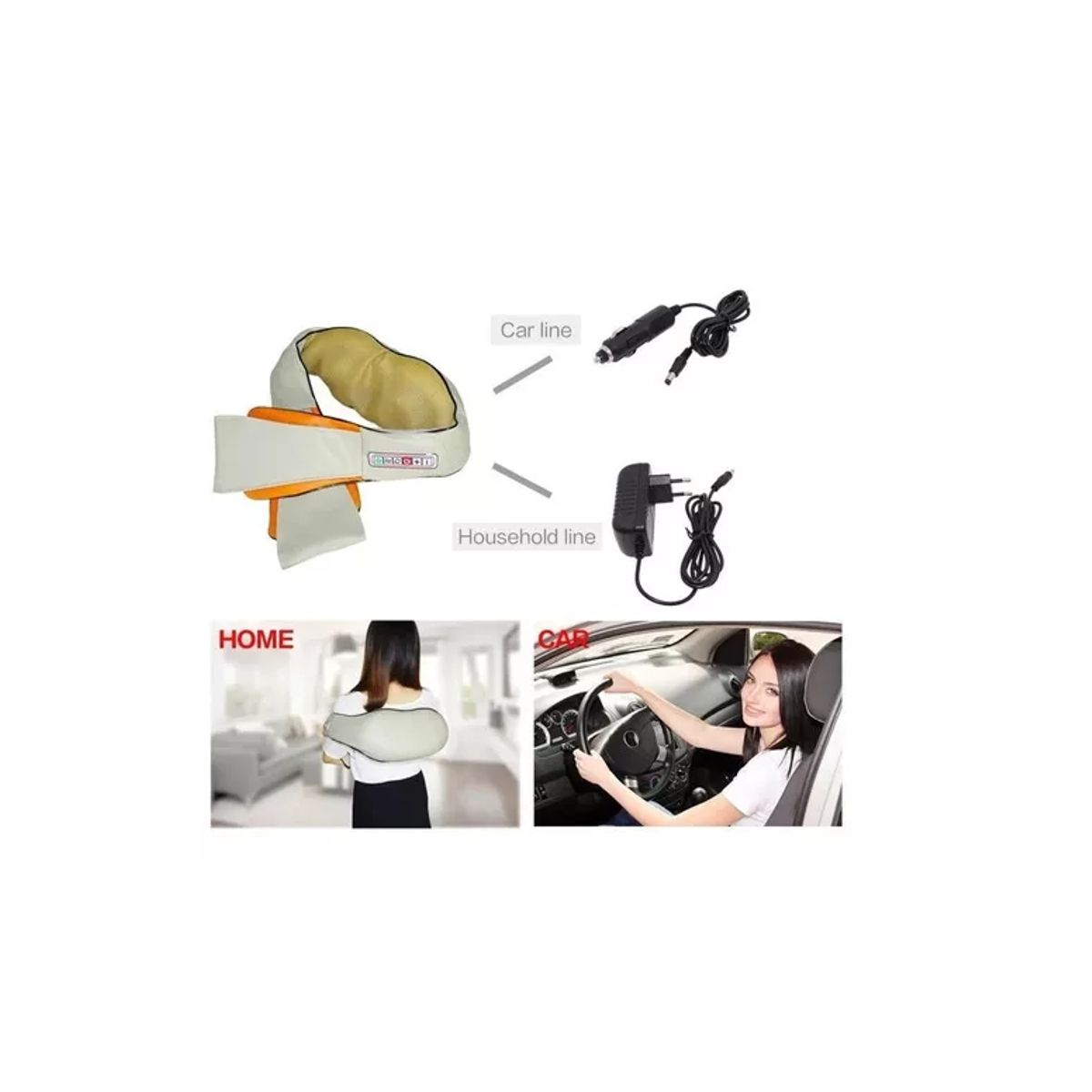 GENERICO - Masajeador Cervical Electrico Espalda Cuello Vibracion