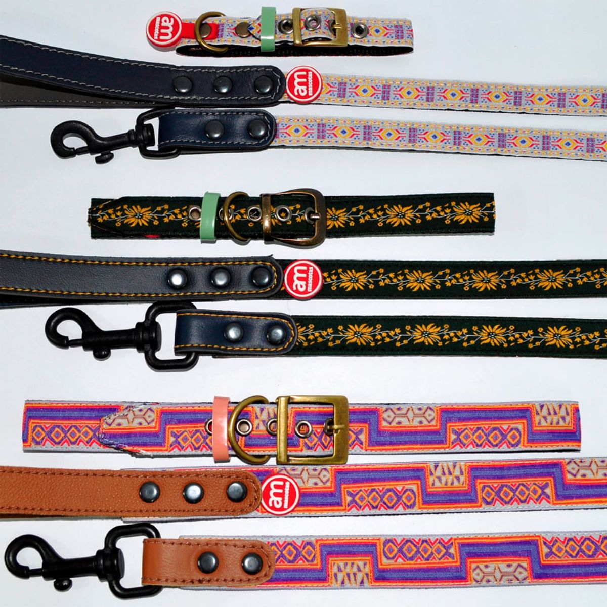 AM MASCOTAS - Collares + Correas Premium Para Mascotas M Am Mascotas