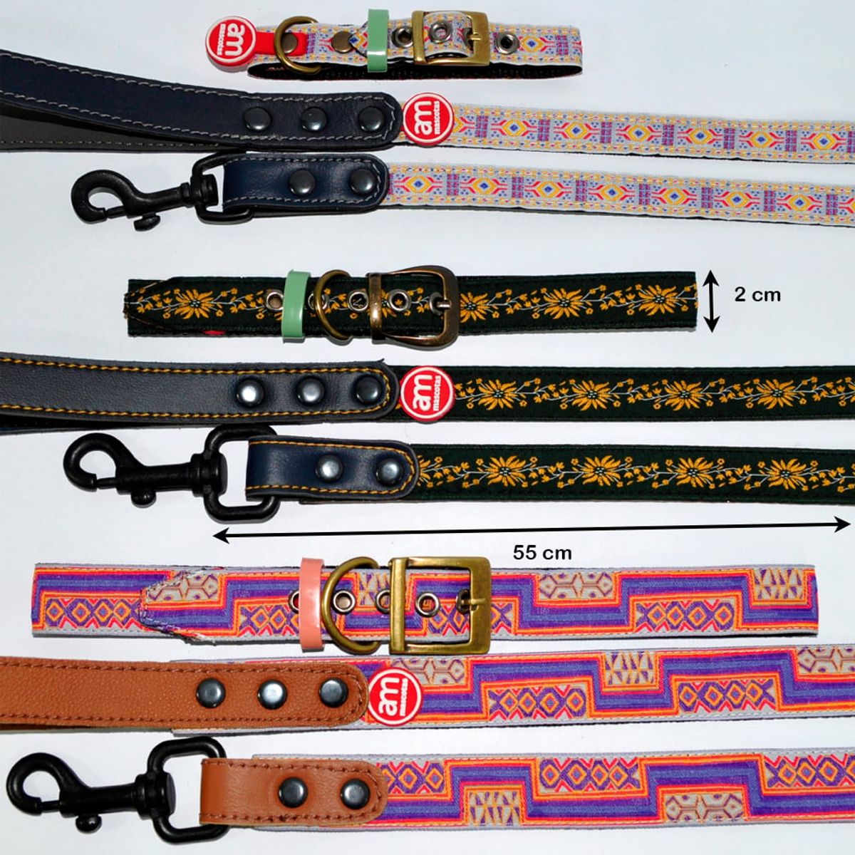 AM MASCOTAS - Collares + Correas Premium Para Mascotas M Am Mascotas