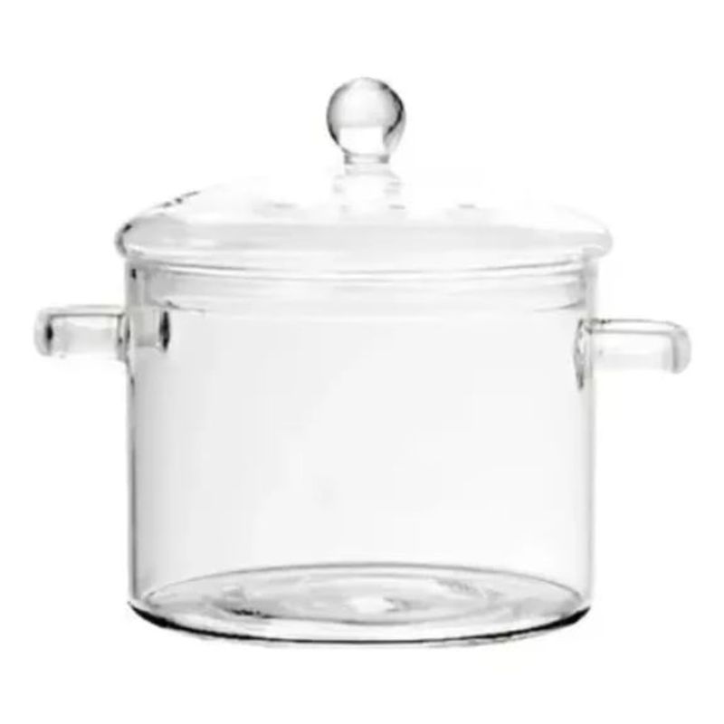 GENERICO - Olla Cacerola Transparente De Vidrio Templado Cocina Tapa
