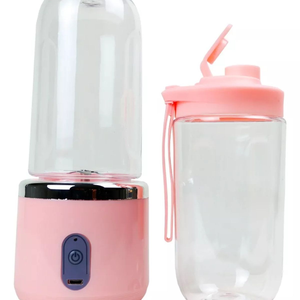 GENERICO - Mini Licuadora Portátil USB Recargable Rosa