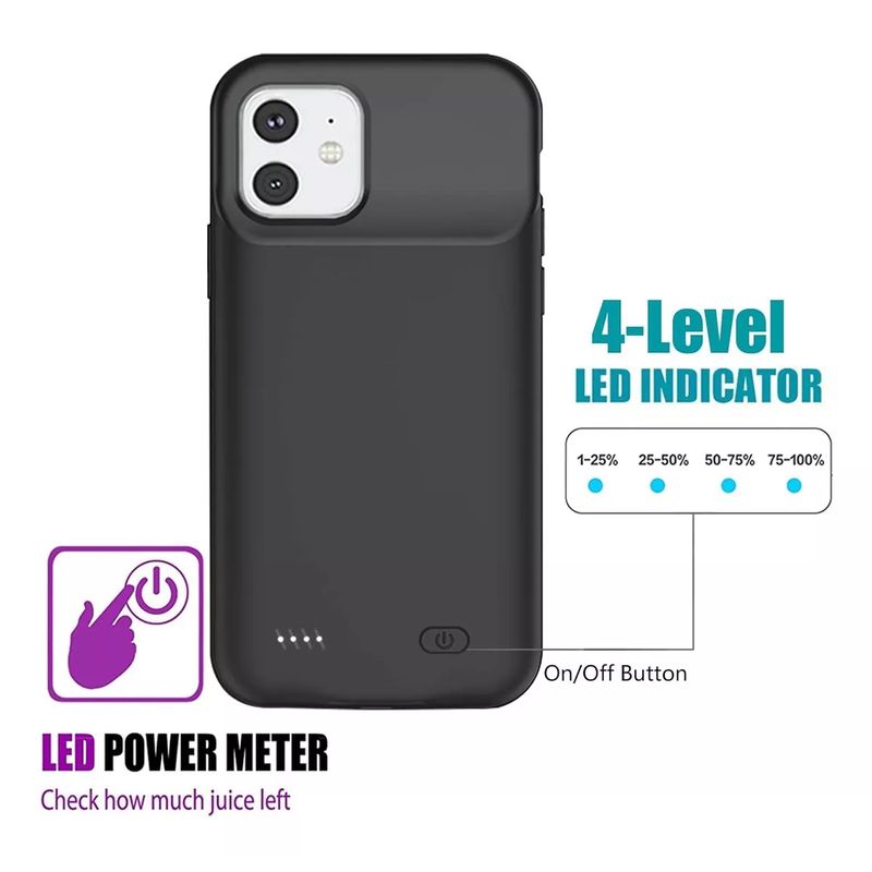 GENERICO - Estuche Forro Portátil Power Case (batería) Para iPhone 12 PRO MAX