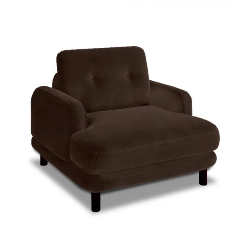 MAGIC CLASS - SILLA MODERNA GIBSON MICROFIBRA CAFÉ