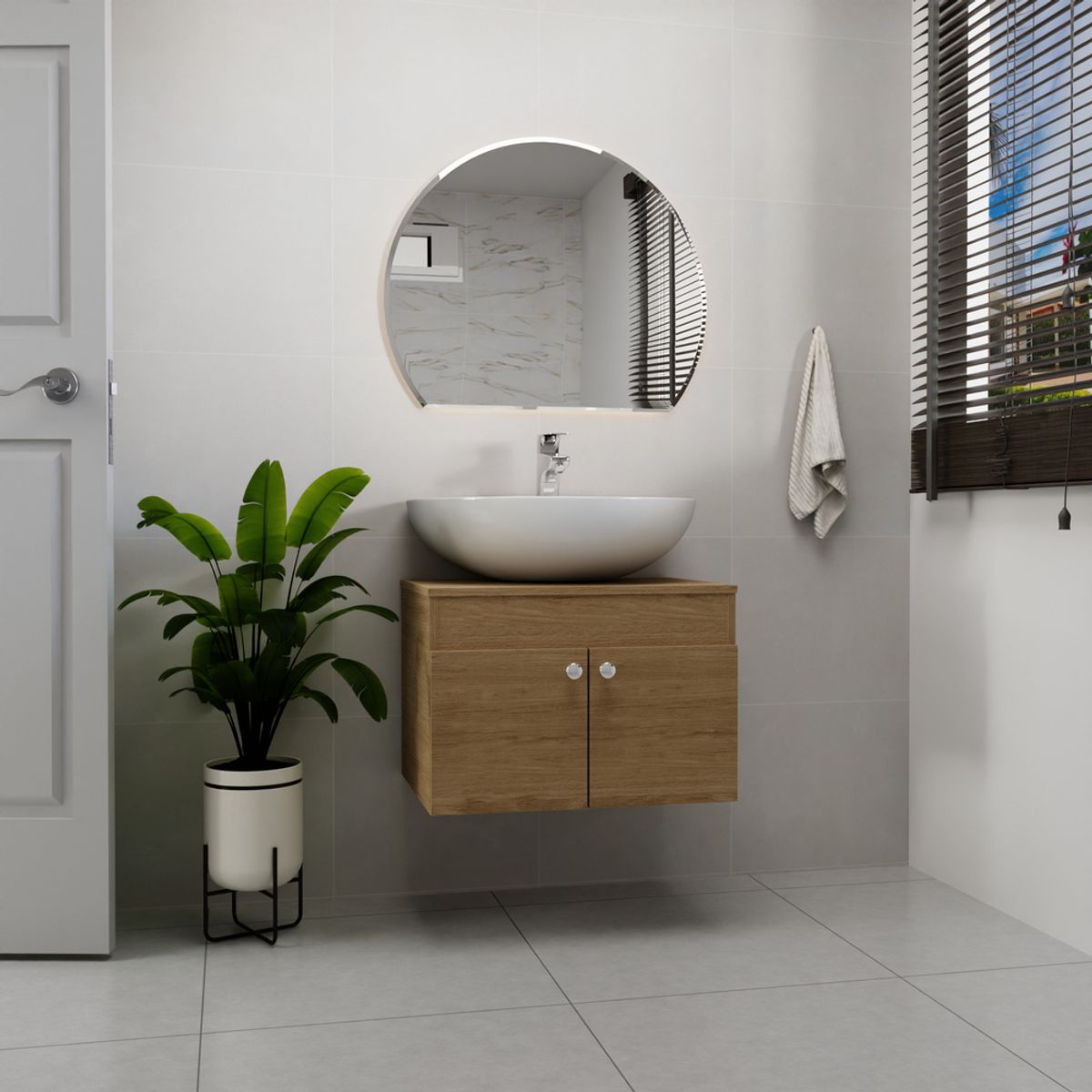 BERTOLINI - Mueble de baño en MDP sin lavamanos De 60cm