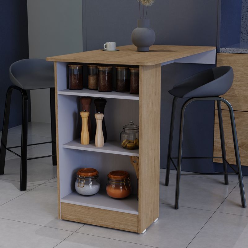 BERTOLINI - Barra Auxiliar De Cocina En MDP 90x120x60cm