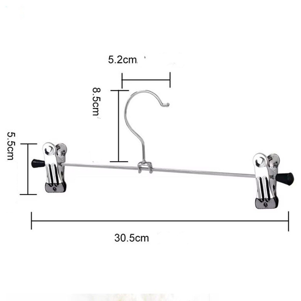GENERICO - 10 unidades de Ganchos Con Pinzas Para Colgar Ropa