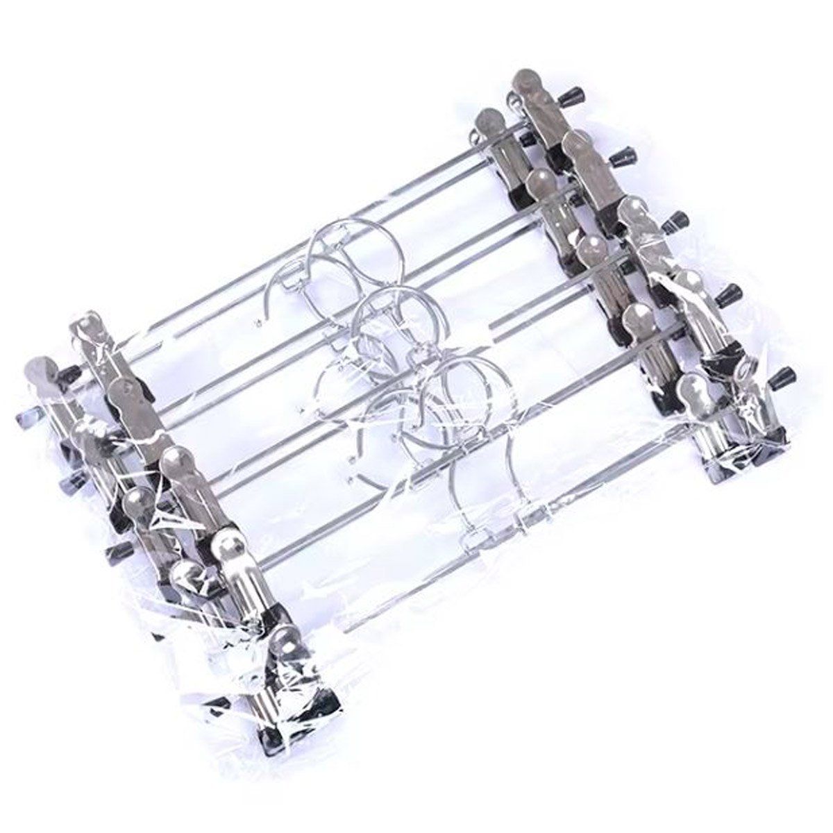 GENERICO - 10 unidades de Ganchos Con Pinzas Para Colgar Ropa