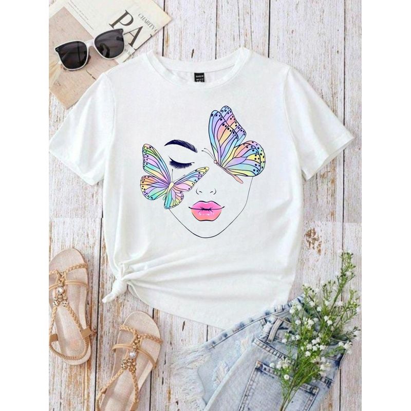ISMI - Camiseta Mujer De Moda Vibrante Serenity.