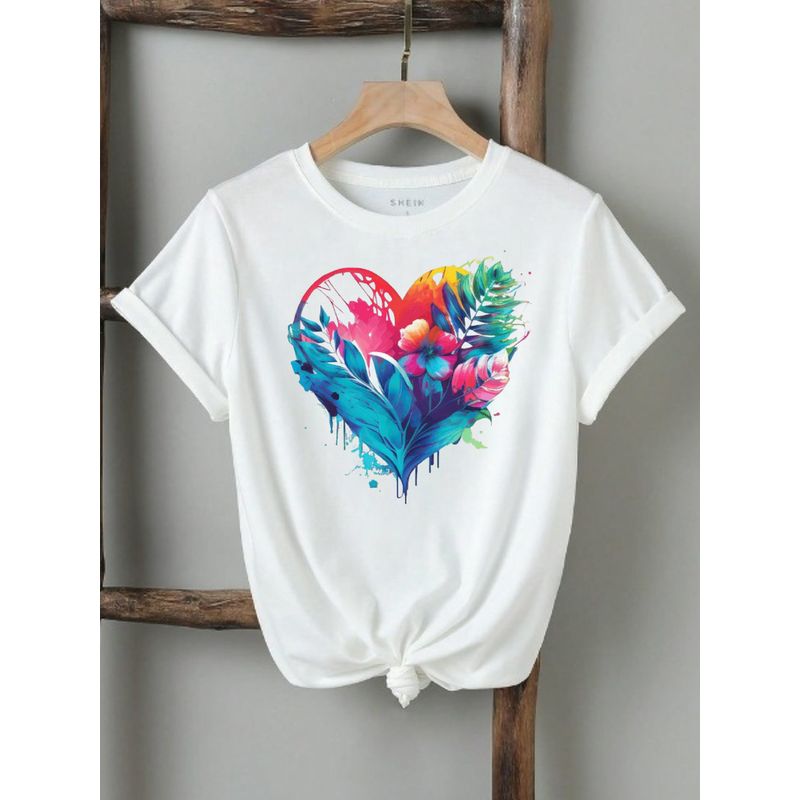 FLORESA - Camiseta Mujer Estampado Floresa