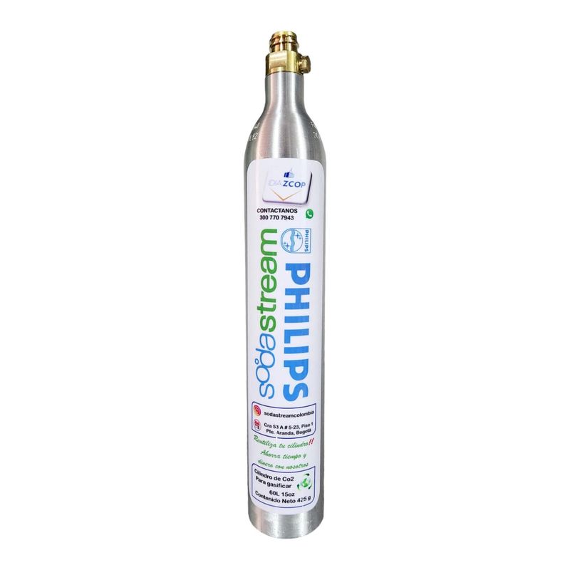 GENERICO - Cilindro Para Maquina Philips Co2 60l Agua Con Gas
