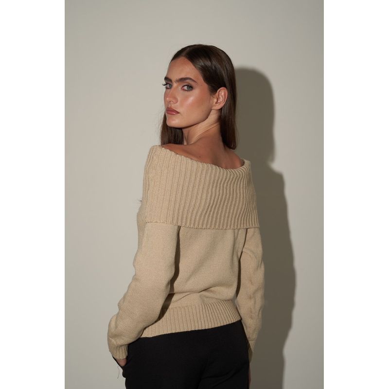 ANA PLATA - OFF SHOULDER KNITTED SWEATER