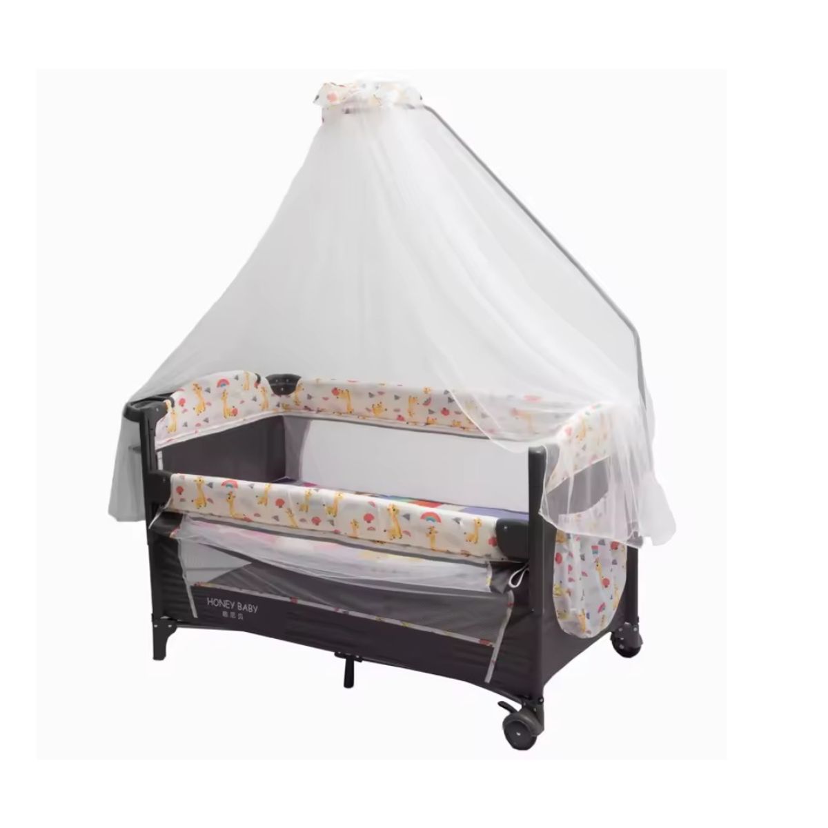 KIDSHOP - Corral Colecho Camping Toldillo Alto Musical P9070-H ROSA