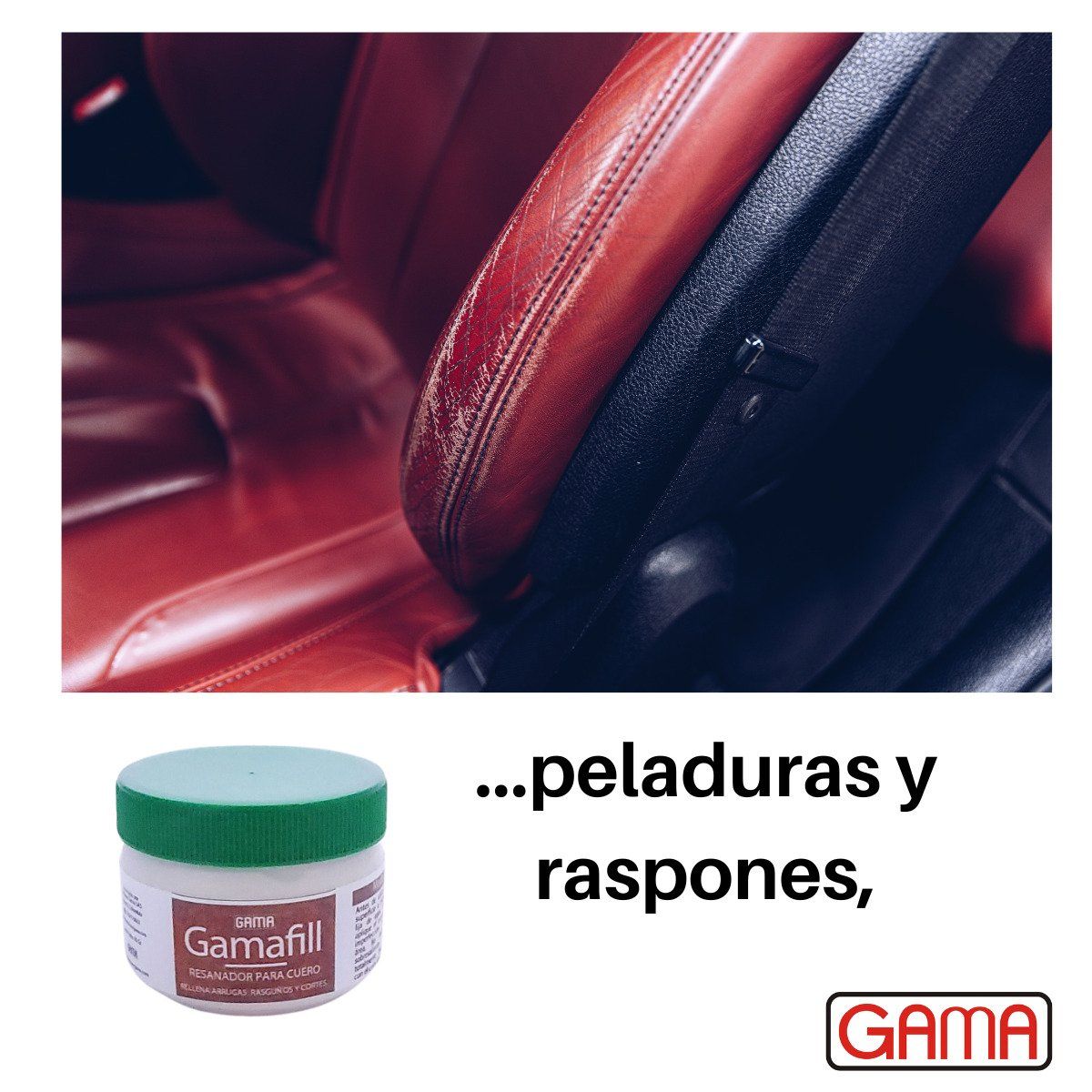 GAMA - Estuco Resanador para Cuero Gamafill