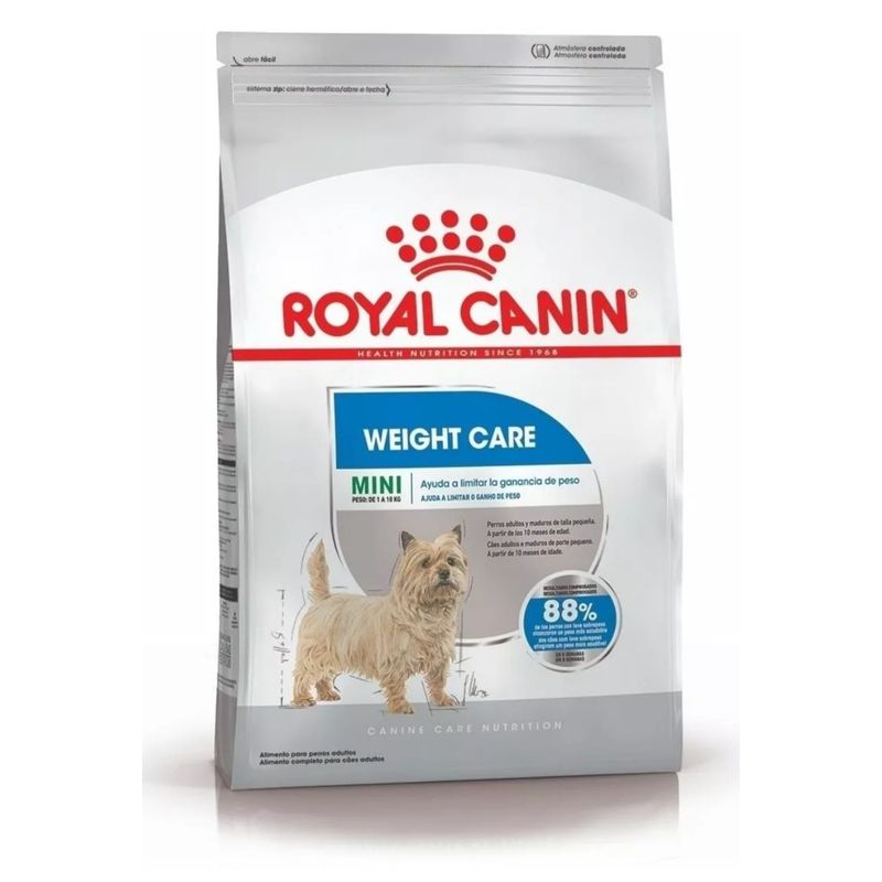 ROYAL CANIN - Royal Canin Mini Light Weight Care - 1 Kg X 4 Unidades.