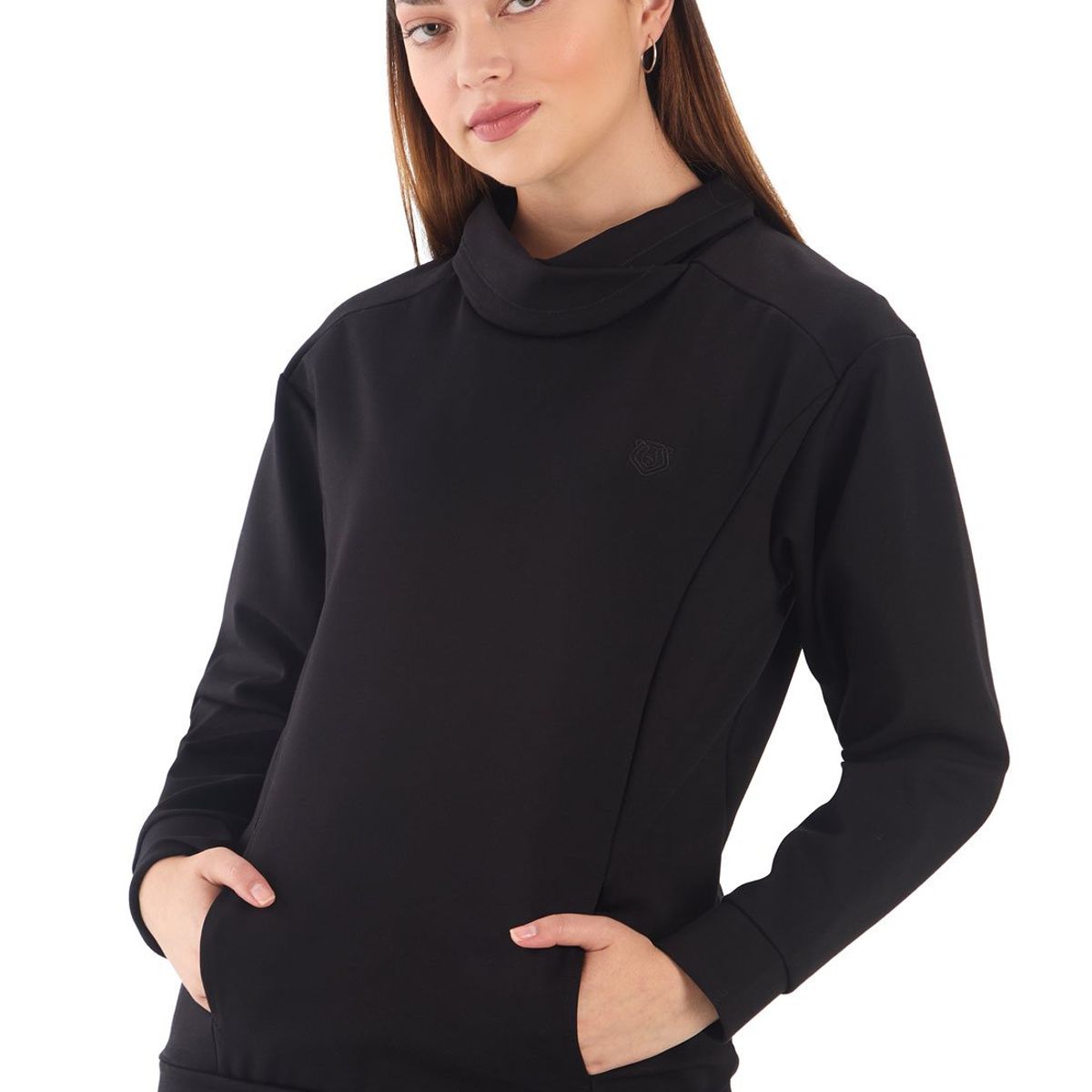 SANTANA - Buzo Mujer Bariloche Negro