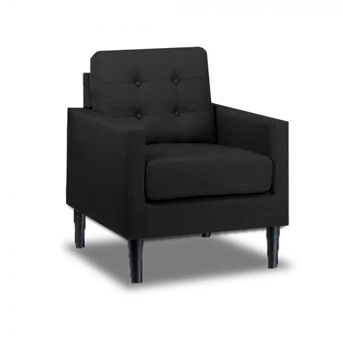 MAGIC CLASS - SILLA MODERNA BOSS MICROFIBRA NEGRO