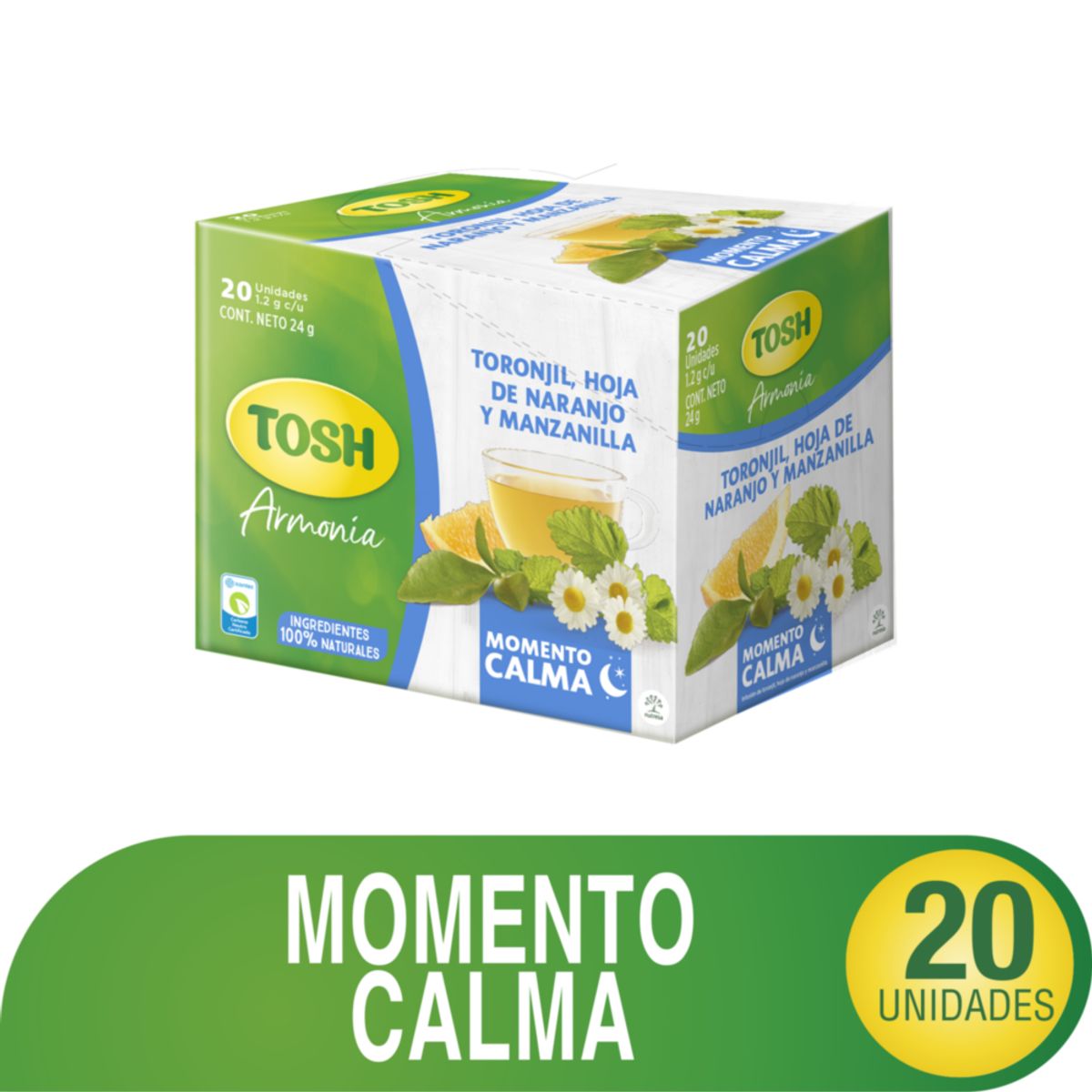 TOSH - Aromática Tosh Bienestar  Calma 20 unidades