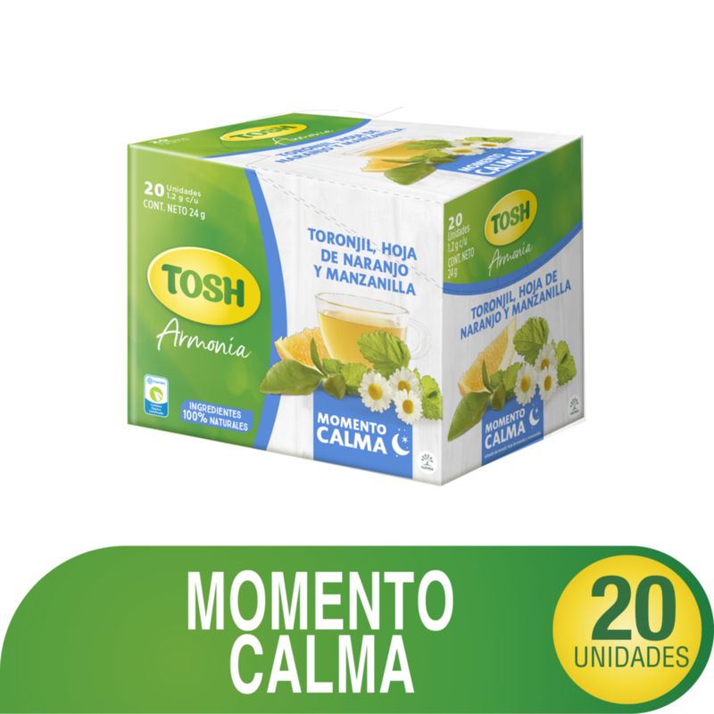 TOSH - Aromática Tosh Bienestar  Calma 20 unidades
