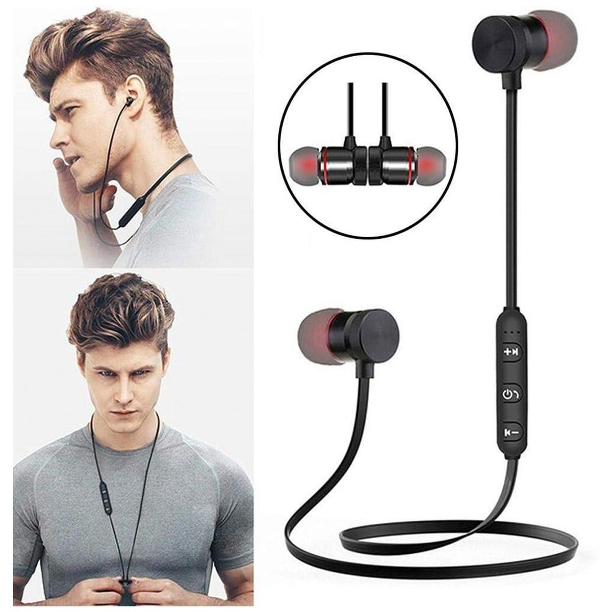 MULTIPLACE COLOMBIA - Audífonos Deportivos bluetooth multiusos inalámbricos magneticos-