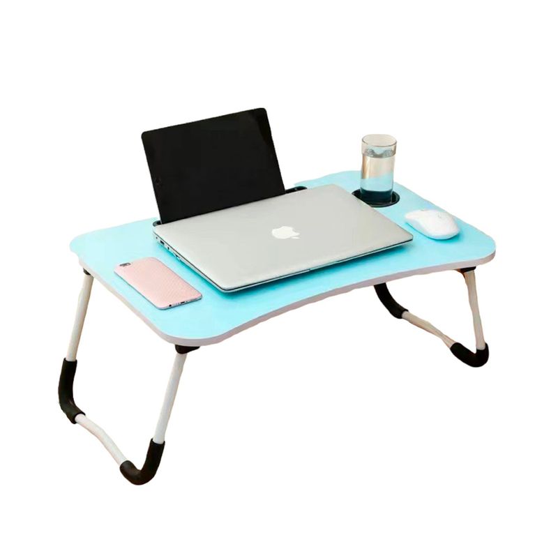 MULTIPLACE COLOMBIA - MESA PLEGABLE PORTATIL TABLET Y COMIDAS IMPORTADO AZUL