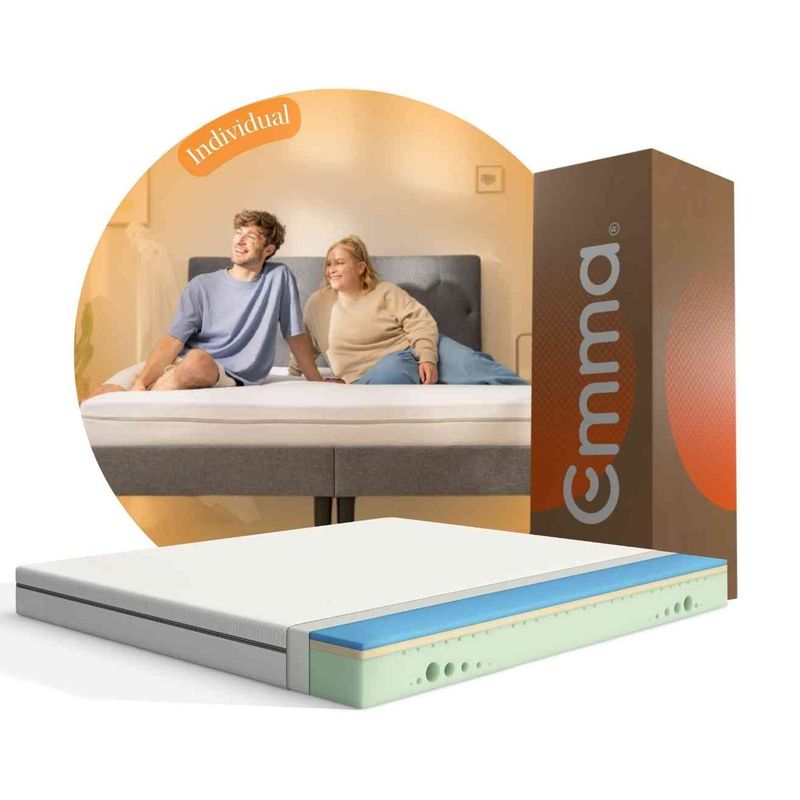 EMMA - Colchón One Sencillo con Soporte Ergonómico y Tecnología Alemana.