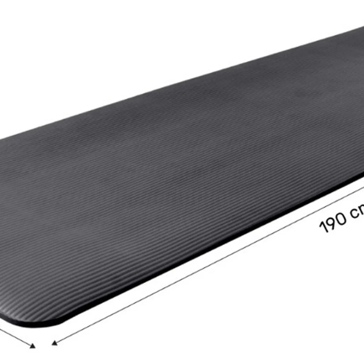 CENTURFIT - Tapete Yoga Grueso Ejercicios Pilates Relajacion Fitness Negro