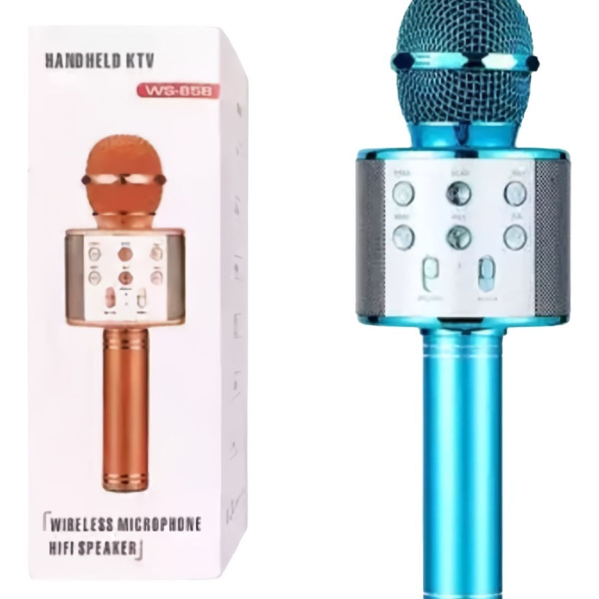 GENERICO - Micrófono Karaoke Inalámbrico Bluetooth Recargable Parlante