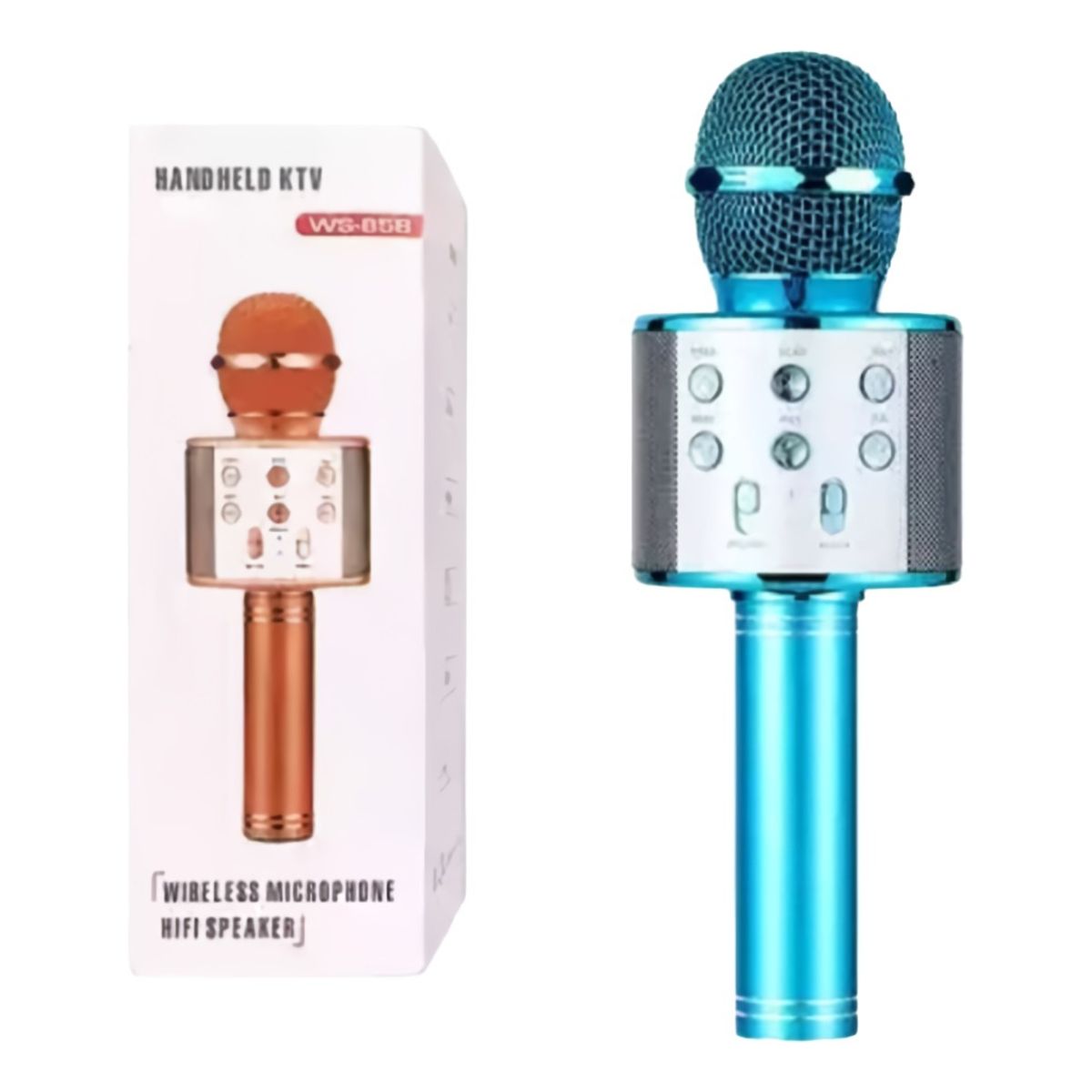 GENERICO - Micrófono Karaoke Inalámbrico Bluetooth Recargable Parlante