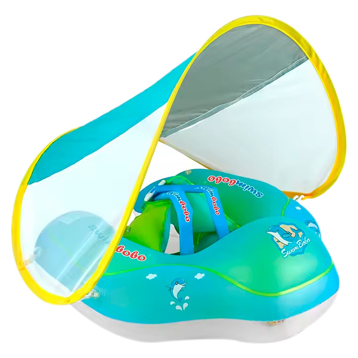 GENERICO - Flotador Techo Bebé Entrenador Natación Toldo Extraible NIÑO