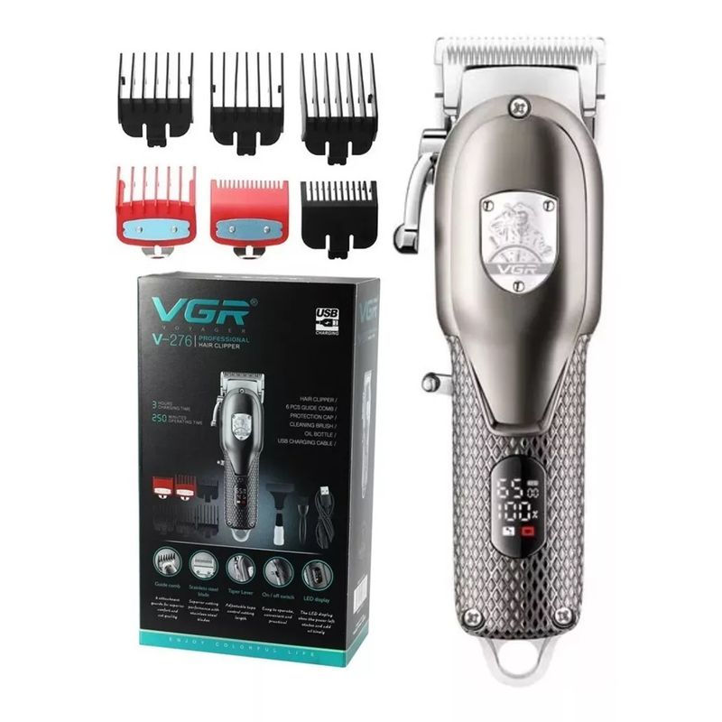 GENERICO - Maquina De  Peluqueria Barberia Profesional Recargable Vgr V-276