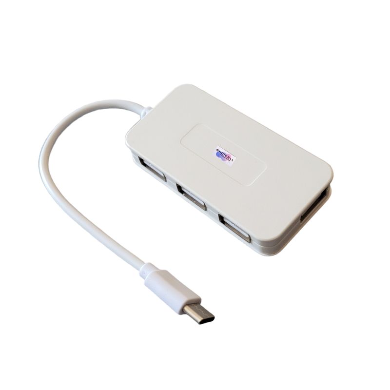 GENERICO - Adaptador Hub Tipo C a 4 Puertos USB 2.0