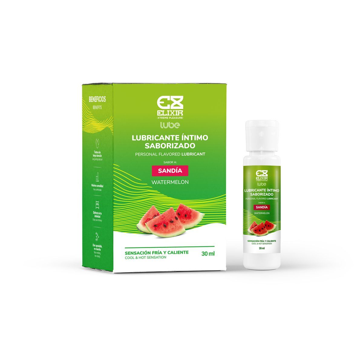 ELIXIR - Lubricante Íntimo Saborizado Sandía 30 ml Elixir
