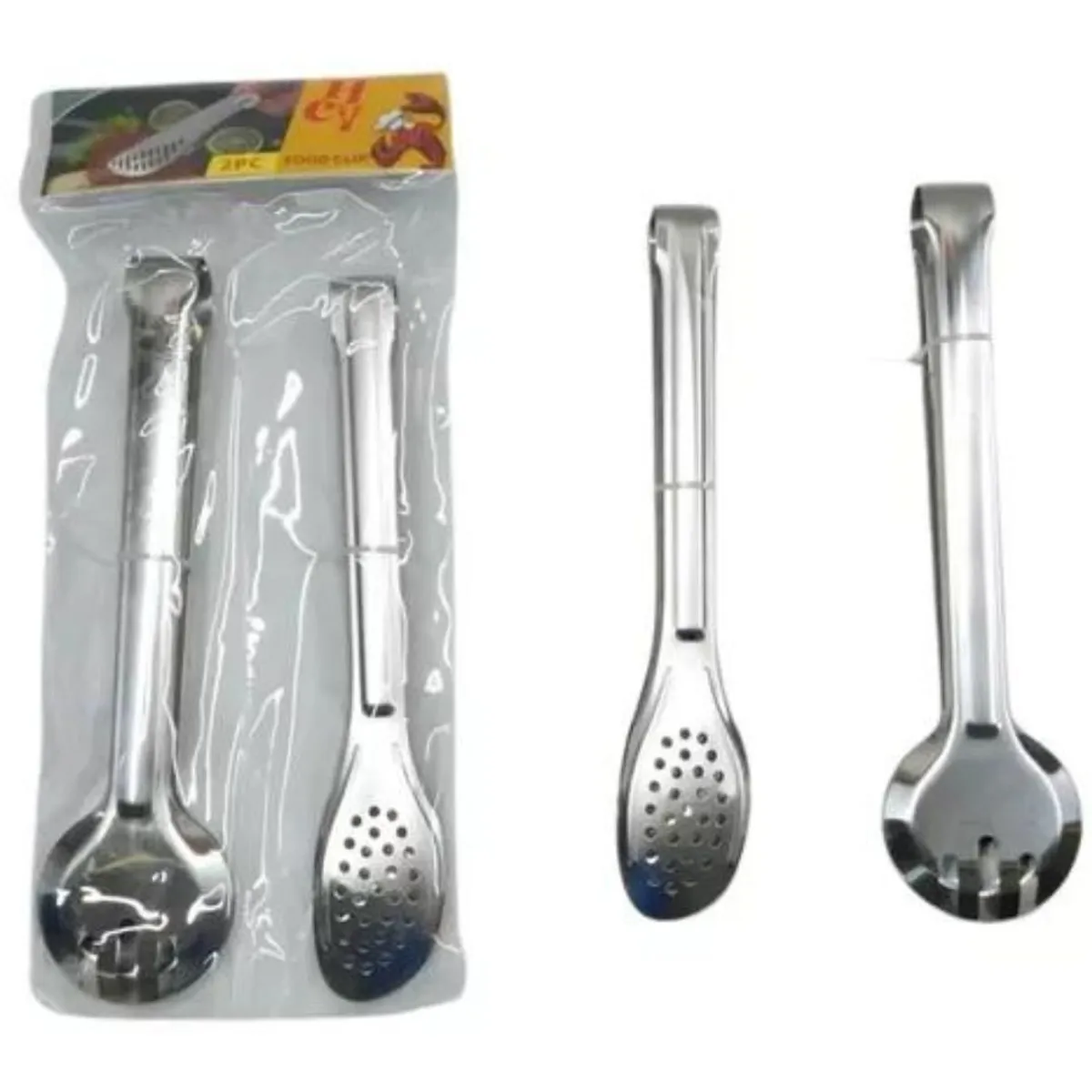 MAZUGI - Cucharas Acero Inoxidable Utensilios Cocina Para Fritos X 2