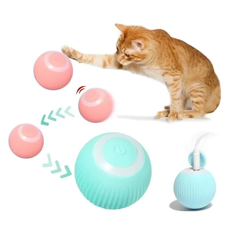 GENERICO - Pelota Eléctrica Inteligente Juguete Interactivo Gatos Azul