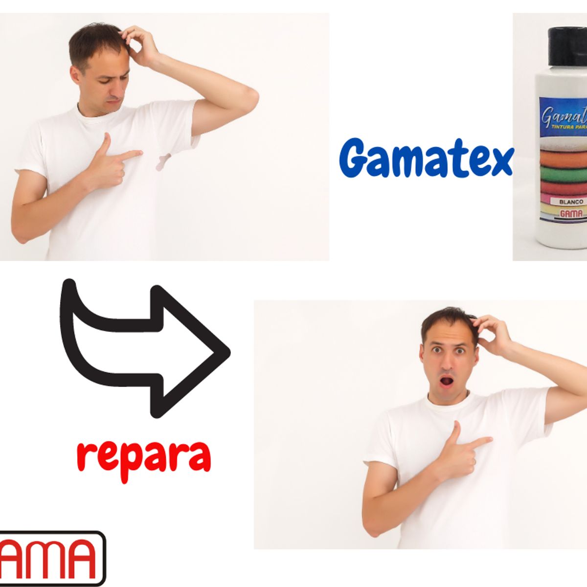 GAMA - Tintura para Tela Gamatex - Color Blanco