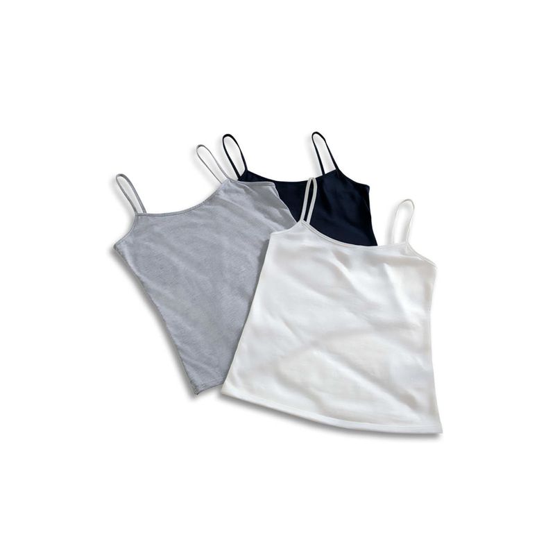 FORMAS INTIMAS - Camisilla Paq X3 Mujer Multicolor Fi 90995