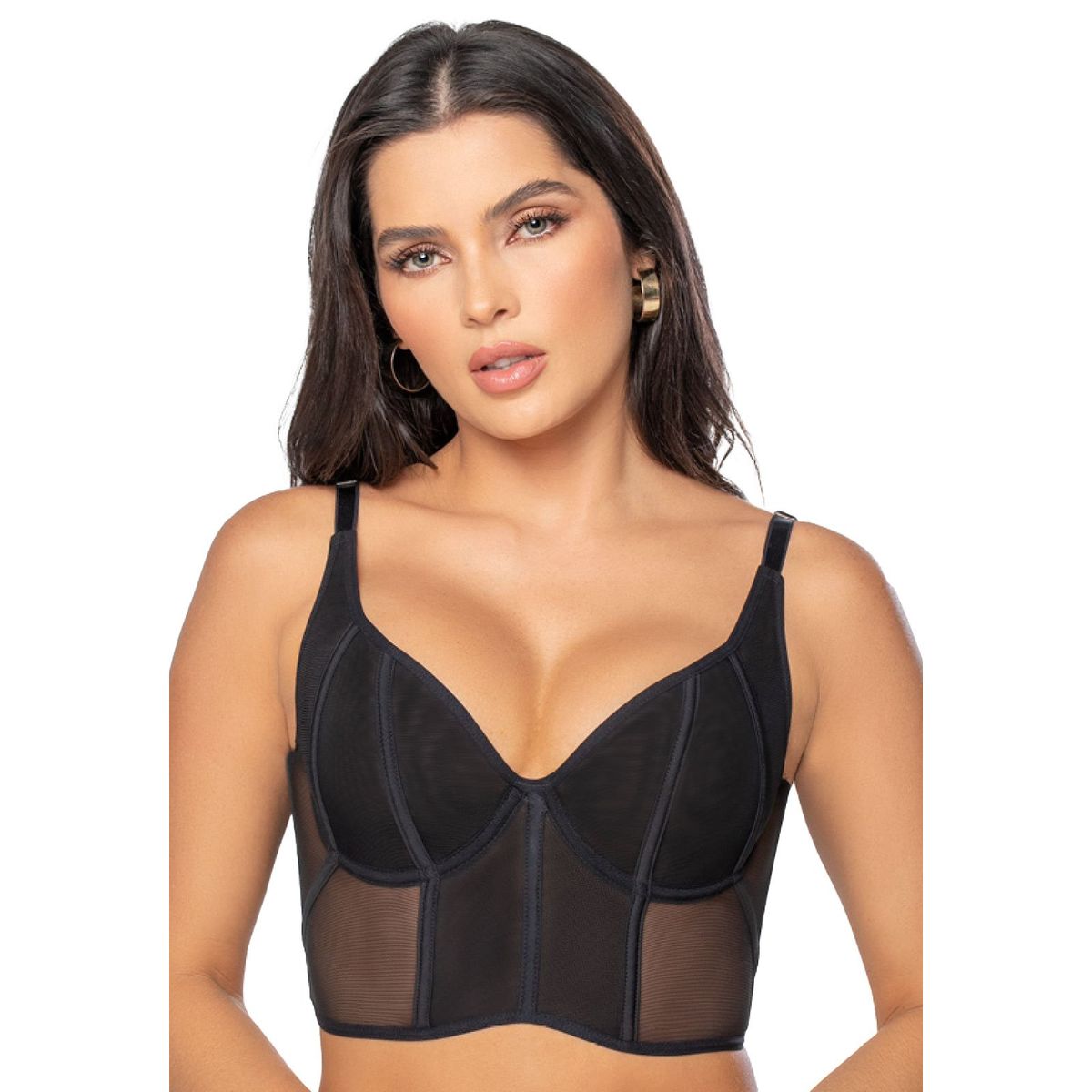 FORMAS INTIMAS - Corset Mujer Negro Fi 7292