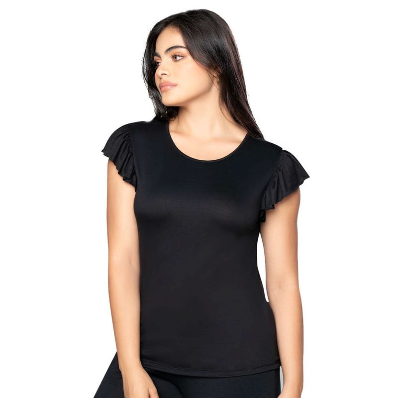 MARKETING PERSONAL - Camiseta Mujer Negro Fi 7334