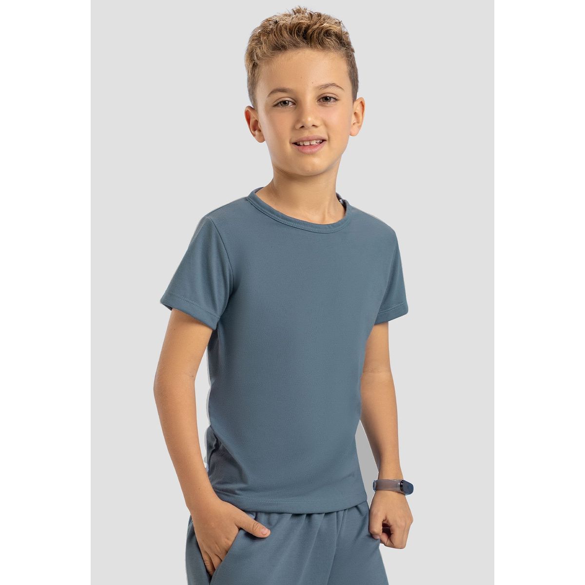 MARKETING PERSONAL - Camiseta Infantil Masculino Azul Mp 101504