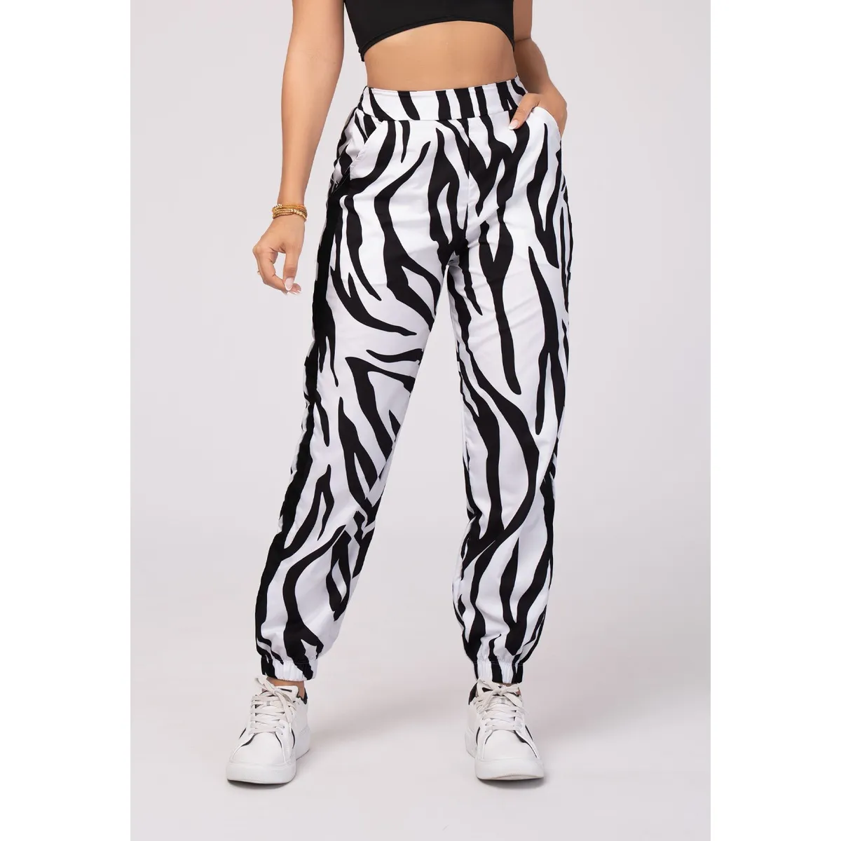 MARKETING PERSONAL - Pantalón Mujer Animal-Print Mp 103332