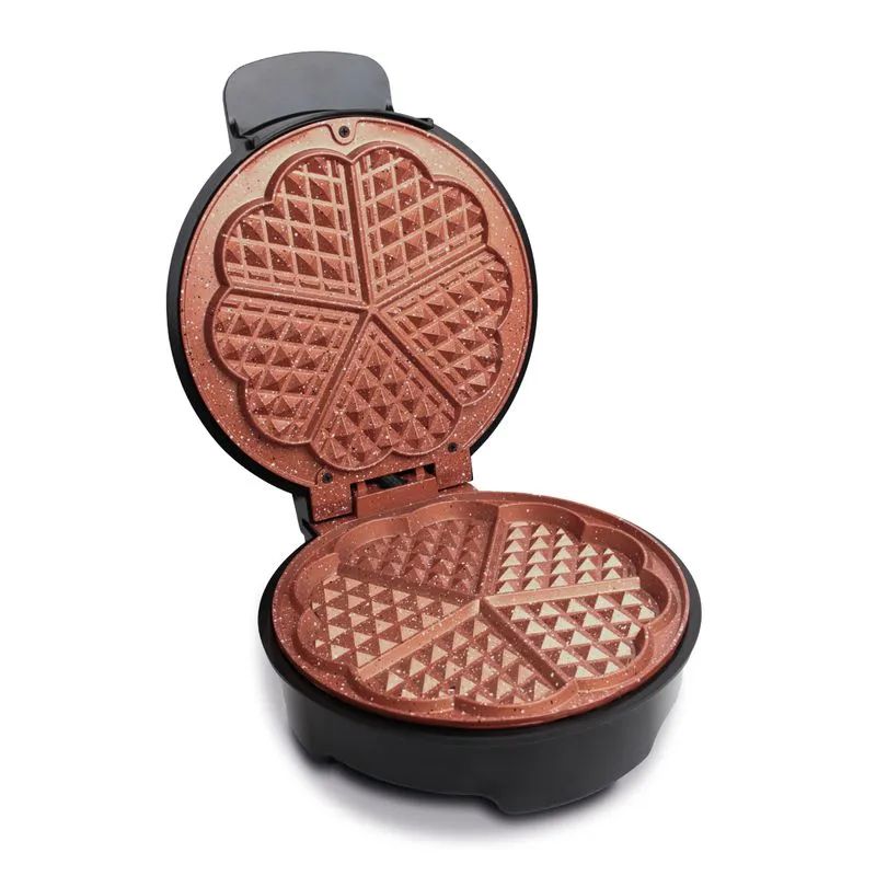 HOME ELEMENTS - Waflera Negra de Platos Cobre Home Elements